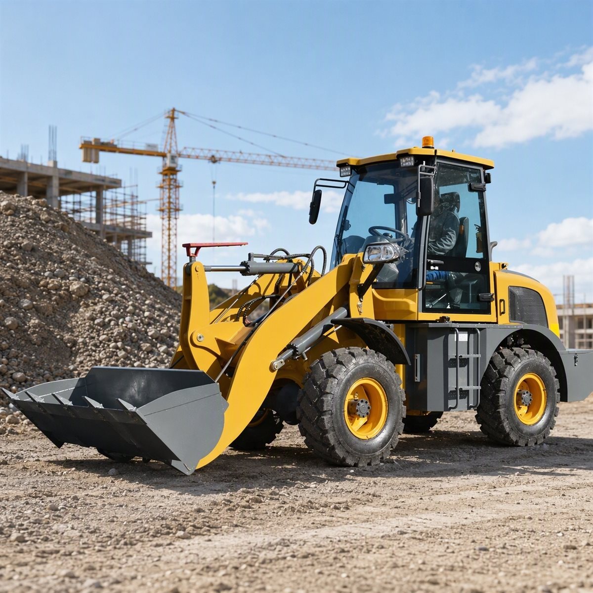 XUANBO compact wheel loader for earthmoving projects