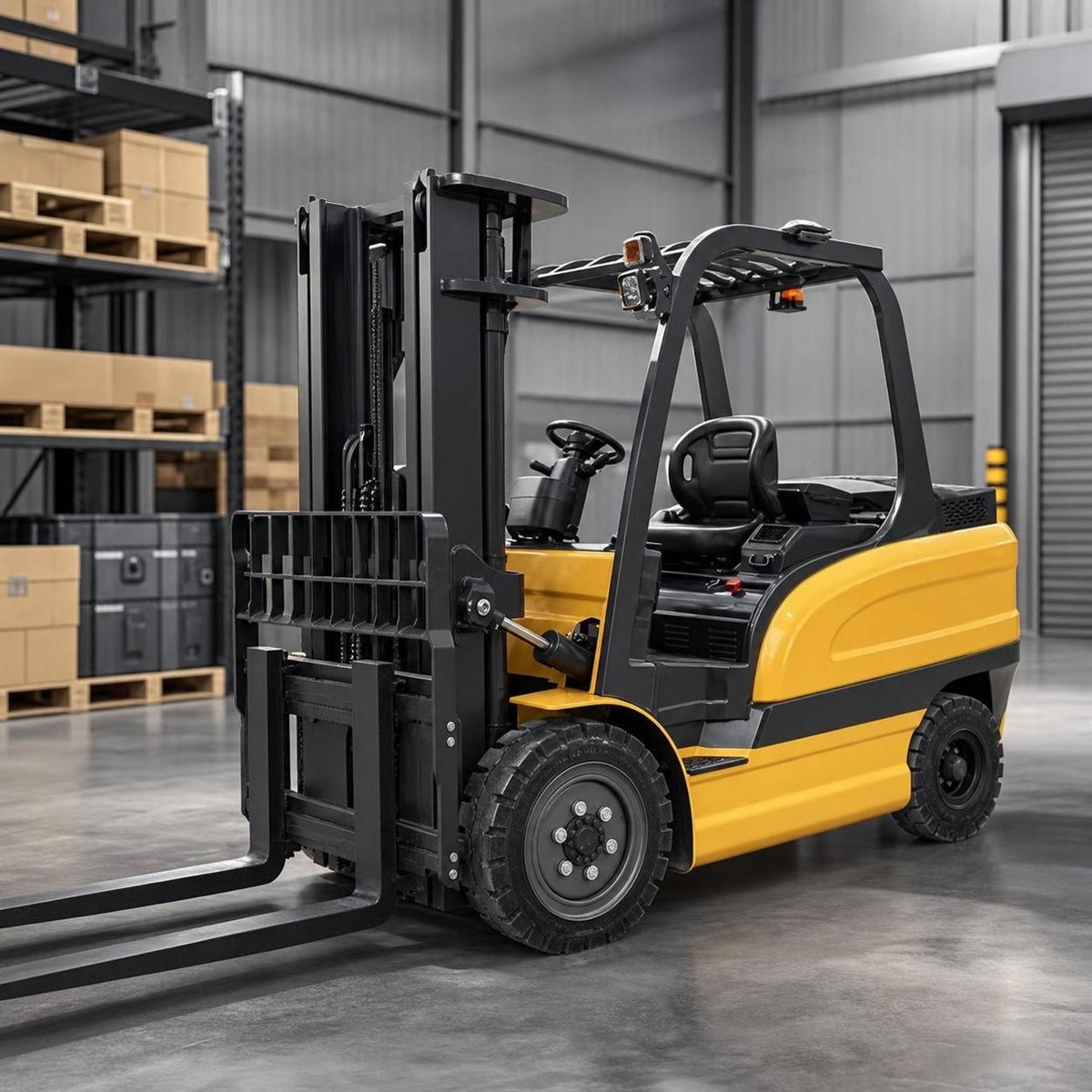 XUANBO sit-down electric forklift for indoor warehouse handling